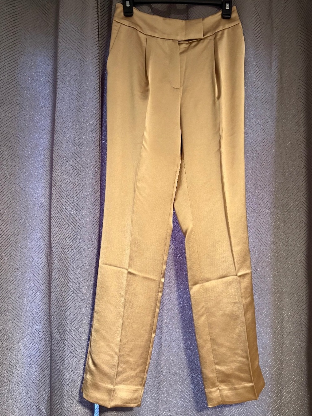 WHBM Zoey Straight Satin Pants Size 4 NWT